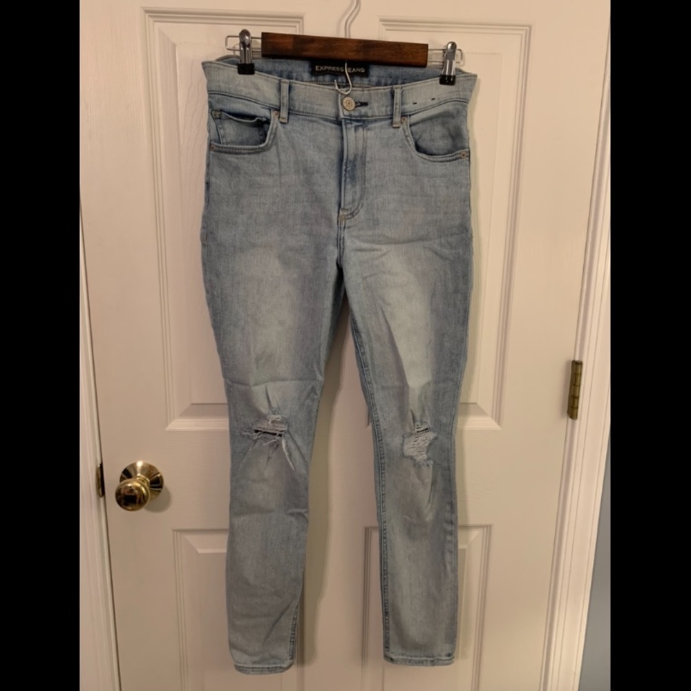 Express high rise ankle leggings size 6